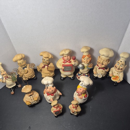 Chef figurines lot kitchen - chef,