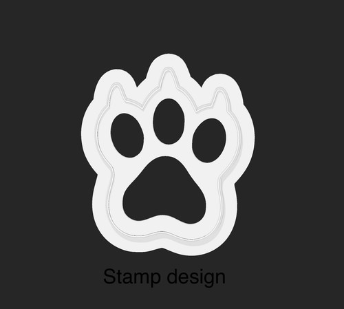 Claw paw print cookie - 3,