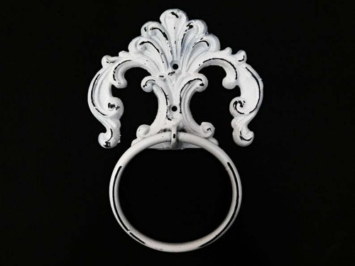 Iron hand towel ring - iron, shabby