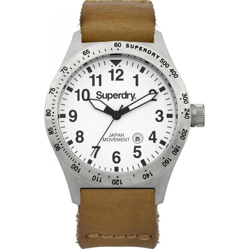 Superdry mens brown leather - brown,