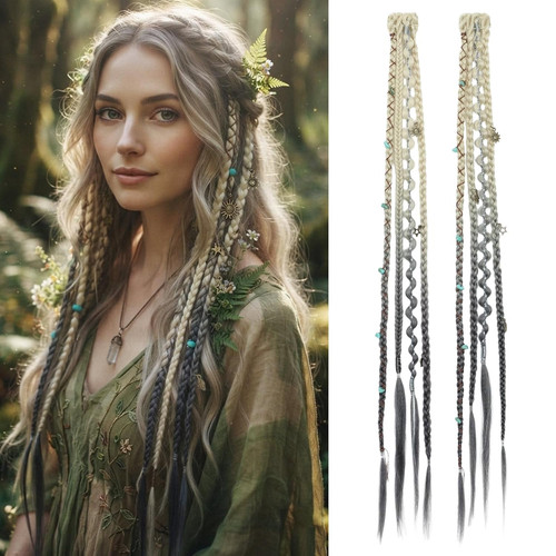 2pcs clip braids hair - in,