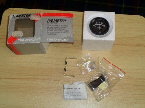 Vintage tim superdash ammeter - vintage,