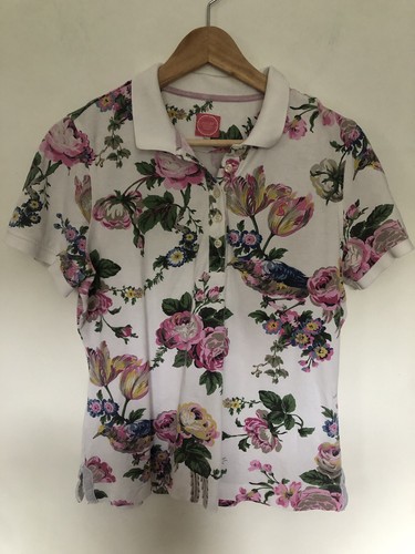 Joules white pink floral - joules, bird
