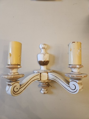 Vintage wooden arm wall - arm,