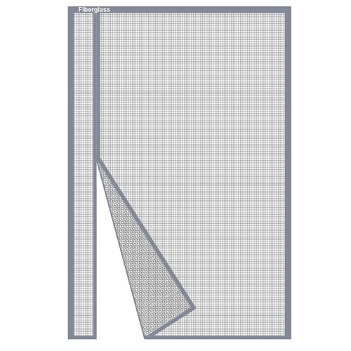 Magnetic door fly screen - magnetic,