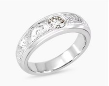 Platinum 0.50ct Moissanite