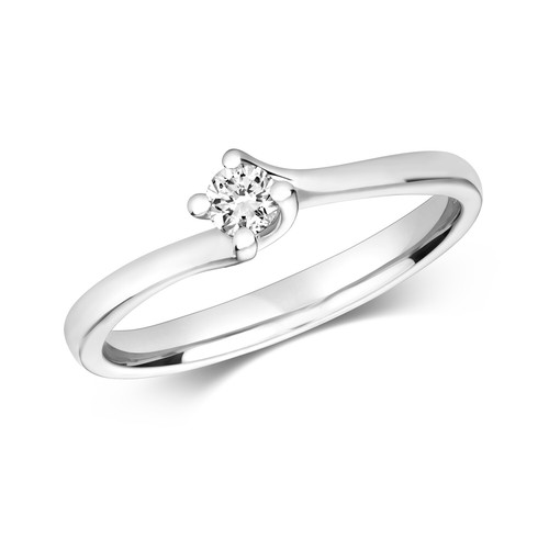9ct white gold real diamond - 9ct,