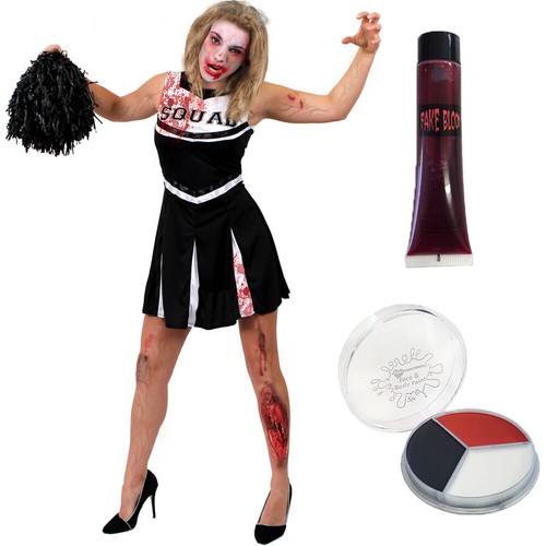 Black zombie cheerleader - black,