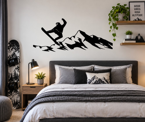 Snowboarder mountains sport - mountains,