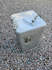 Large Vintage insulated Grundy Bin Aluminium  box log box catering storage