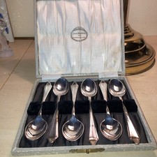 Canteen Of 6 Vintage Silver