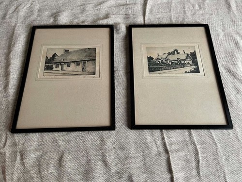 Two signed etchings simes - signed, a