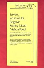 Leicester Bus Timetable - 40