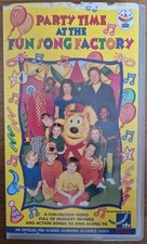 VINTAGE VHS PARTY TIME AT THE FUN SONG FACTORY PRE SCHOOL 2-6 YEARS 45 MIN 1996