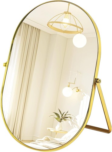 Oval table top mirror big - table,