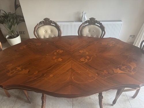 Mahogany dining table - mahogany,