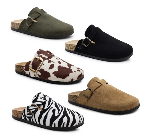Womens faux suede clogs slip - womens,
