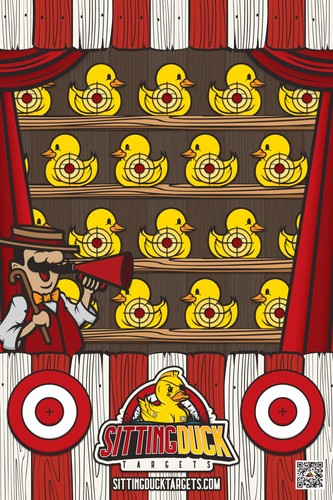 Duck shooting gallery 12x18 - duck,