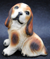Special Ceramic Display SITTING English BASSET HOUND / BULLDOG Mix PUPPY