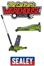 Sealey Trolley Jack 2 tonne LOW ENTRY Rocket Lift Hi Vis / Viz Green 2001LEHV