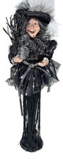 16” Witch Figurine Black