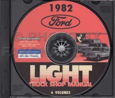 1982 Ford Truck Shop Manual 5 Book Set CD F100 F150 F250 F350 Bronco Van Service