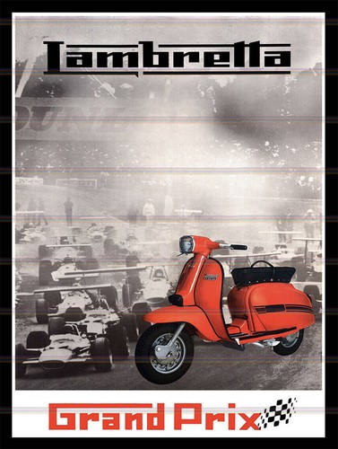 Lambretta retro vintage metal - vintage,