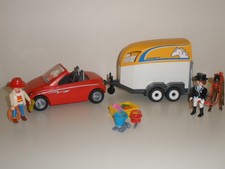Playmobil  Country Life - Gymkarna Horse Box Trailer & Car Set + extra Figure.