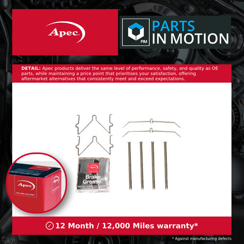 Brake pad fitting - fitting, kit