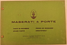 Maserati Quattroporte Series 1 Original Illustrated Spare Parts Manual 1960s/70s