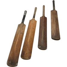 Vintage Set of 4 Cricket Bats