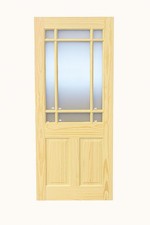 LPD Internal Clear Pine Glazed  Door Unfinished B Graded Stock