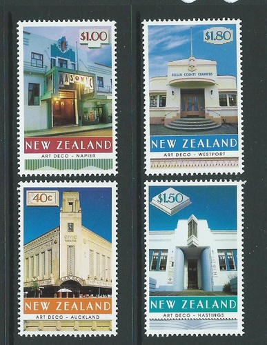 New zealand 1999 art deco - new,