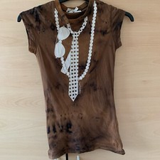 Punkyfish Women Short Sleeve Tye Dye T Shirt Small Uk8