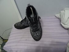 MENS GOURMET BLACK LEOPARD LIKE LEATHER LACE-UP SHOES UK 9/EU 43 GREAT CONDITION