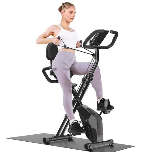 Foldable exercise bike - exercise,