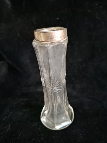 Old vintage cut glass small - old,