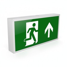 Emergency exit sign metal - exit, box