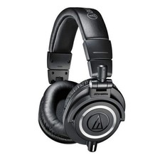 Audio Technica ATHM50X Black Studio Monitor Headphones + Case & Cables ATH-M50X!