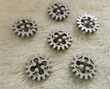 Lego 6 x Light Gray Technic
