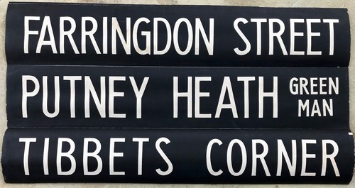 Vintage london bus blind - vintage,