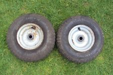 Hayter & Murray ride on mower front wheels and tyres.