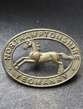Northamptonshire Yeomanry British Army Cap Badge.