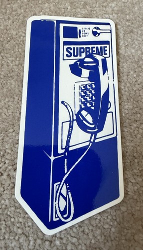 Supreme fw18 payphone sticker - supreme,