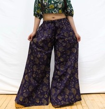 Y2k Boho Wide Leg Purple