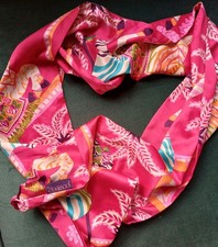 *POWDER* SILK FEEL BEAUTIFUL VIBRANT ZEBRA PRINT SCARF UNWORN £££