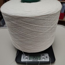 Natural Wool yarn on cone