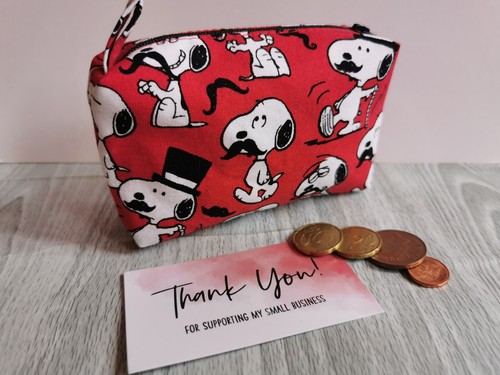Red snoopy coin purse - red,