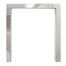 18"x22" Open Fire Trim 2" Face 2" Return Frame, Chrome, Brass, Black, Brush St