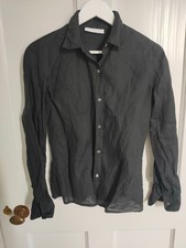 NICOLE FARHI black linen linen